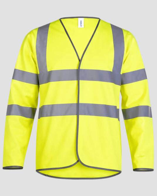 Светлоотразителна жилетка с дълъг ръкав-HI-VIS