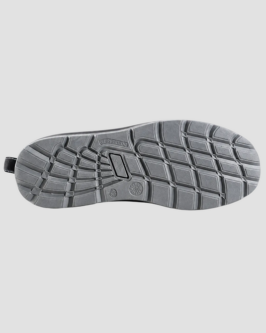 Black sole of a shoe on a white background