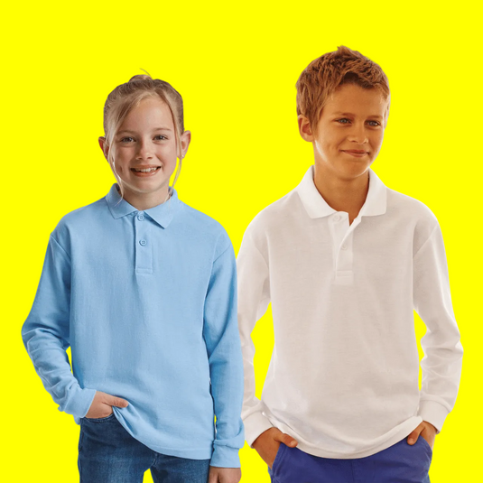 Детска Поло Тениска с дълъг ръкав 35/65 KIDS LONG SLEEVE