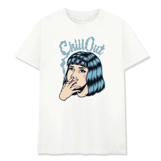 Тениска Chill Out Дама с Цигара