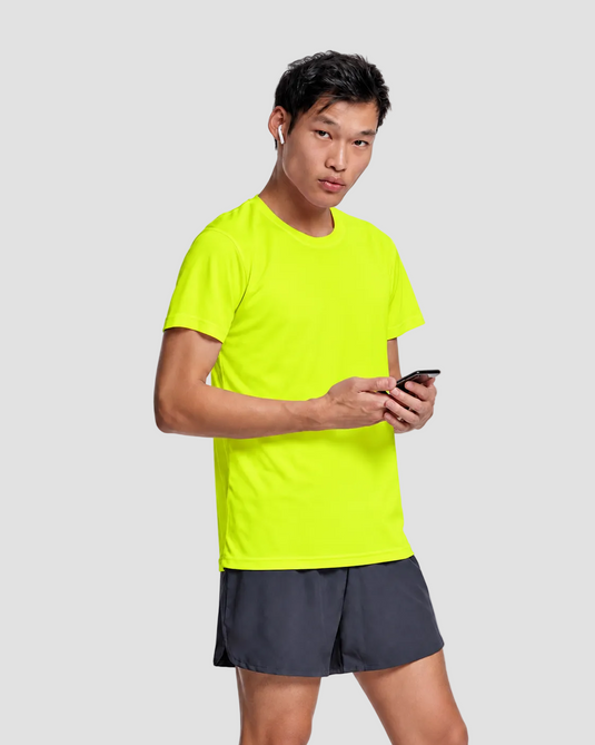 Унисекс спортна тениска в Electric Yellow CAMIMERA 